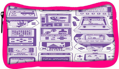 

Snoogg Eco Friendly Canvas Video Gamer'S Dream Student Pen Pencil Case Coin Purse Pouch Cosmetic Makeup Bag (PINK) Pouch(Multicolor)