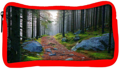 

Snoogg Eco Friendly Canvas White Stone Designer Student Pen Pencil Case Coin Purse Pouch Cosmetic Makeup Bag (RED) Pouch(Multicolor)
