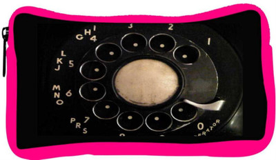 

Snoogg Eco Friendly Canvas Vintage Phone Student Pen Pencil Case Coin Purse Pouch Cosmetic Makeup Bag (PINK) Pouch(Multicolor)
