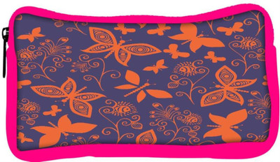 

Snoogg Eco Friendly Canvas Orange Butterflies In Purple Pattern Designer Student Pen Pencil Case Coin Purse Pouch Cosmetic Makeup Bag (PINK) Pouch(Multicolor)