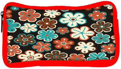 

Snoogg Eco Friendly Canvas Seamless Floral Pattern Flowers Texture Daisy Student Pen Pencil Case Coin Purse Pouch Cosmetic Makeup Bag (RED) Pouch(Multicolor)