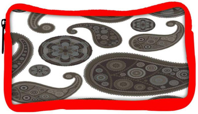 

Snoogg Eco Friendly Canvas Grey Pattern Designer Student Pen Pencil Case Coin Purse Pouch Cosmetic Makeup Bag (RED) Pouch(Multicolor)