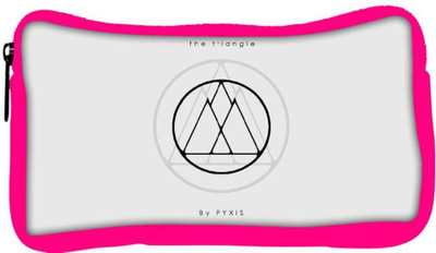 

Snoogg Eco Friendly Canvas The Triangle Minimalistic Designer Student Pen Pencil Case Coin Purse Pouch Cosmetic Makeup Bag (PINK) Pouch(Multicolor)