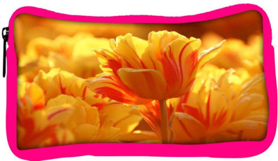 

Snoogg Eco Friendly Canvas Orange Tulips Designer Student Pen Pencil Case Coin Purse Pouch Cosmetic Makeup Bag (PINK) Pouch(Multicolor)