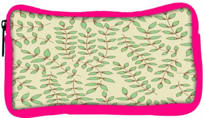 

Snoogg Eco Friendly Canvas Green Leaves Designer Student Pen Pencil Case Coin Purse Pouch Cosmetic Makeup Bag (PINK) Pouch(Multicolor)