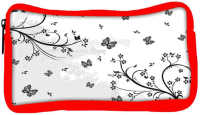 

Snoogg Eco Friendly Canvas Grey Butterflies Designer Student Pen Pencil Case Coin Purse Pouch Cosmetic Makeup Bag (RED) Pouch(Multicolor)