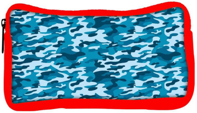 

Snoogg Eco Friendly Canvas Abstract Military Pattern Designer Student Pen Pencil Case Coin Purse Pouch Cosmetic Makeup Bag (RED) Pouch(Multicolor)