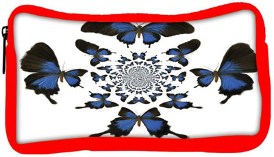 

Snoogg Eco Friendly Canvas Kaleidoscopic Butterflies Student Pen Pencil Case Coin Purse Pouch Cosmetic Makeup Bag (RED) Pouch(Multicolor)