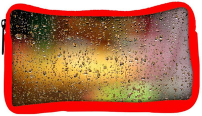 

Snoogg Eco Friendly Canvas Colorful Water Drops Designer Student Pen Pencil Case Coin Purse Pouch Cosmetic Makeup Bag (RED) Pouch(Multicolor)