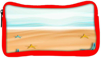 

Snoogg Eco Friendly Canvas Abstract Summer Background Student Pen Pencil Case Coin Purse Pouch Cosmetic Makeup Bag (RED) Pouch(Multicolor)