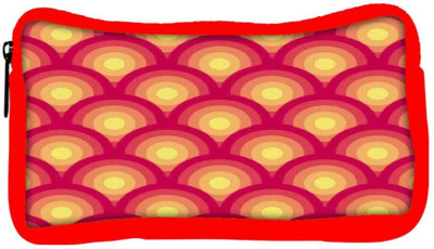 

Snoogg Eco Friendly Canvas Circular Red Pattern 2526 Student Pen Pencil Case Coin Purse Pouch Cosmetic Makeup Bag (RED) Pouch(Multicolor)