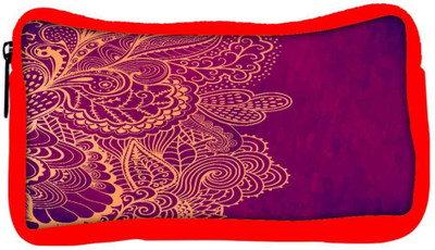 

Snoogg Eco Friendly Canvas Decorative Element Border Abstract Invitation Card Template Wave Design Student Pen Pencil Case Coin Purse Pouch Cosmetic Makeup Bag (RED) Pouch(Multicolor)