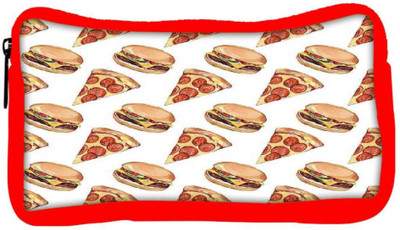 

Snoogg Eco Friendly Canvas Fast Food Pattern Student Pen Pencil Case Coin Purse Pouch Cosmetic Makeup Bag (RED) Pouch(Multicolor)