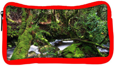 

Snoogg Eco Friendly Canvas Green Trees Designer Student Pen Pencil Case Coin Purse Pouch Cosmetic Makeup Bag (RED) Pouch(Multicolor)