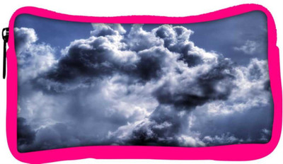 

Snoogg Eco Friendly Canvas Thundering Cloud Designer Student Pen Pencil Case Coin Purse Pouch Cosmetic Makeup Bag (PINK) Pouch(Multicolor)