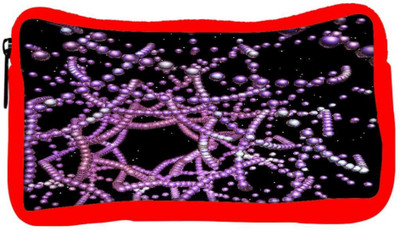 

Snoogg Eco Friendly Canvas Digital Fractal Structure Student Pen Pencil Case Coin Purse Pouch Cosmetic Makeup Bag (RED) Pouch(Multicolor)