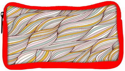 

Snoogg Eco Friendly Canvas Lite Color Leaves Designer Student Pen Pencil Case Coin Purse Pouch Cosmetic Makeup Bag (RED) Pouch(Multicolor)