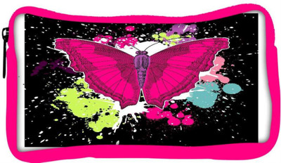 

Snoogg Eco Friendly Canvas Beautiful Butterfly On The Black Background Student Pen Pencil Case Coin Purse Pouch Cosmetic Makeup Bag (PINK) Pouch(Multicolor)