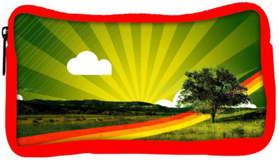 

Snoogg Eco Friendly Canvas Rainbow Path Designer Student Pen Pencil Case Coin Purse Pouch Cosmetic Makeup Bag (RED) Pouch(Multicolor)
