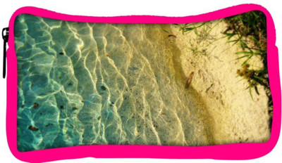

Snoogg Eco Friendly Canvas Clear Sea Beach Designer Student Pen Pencil Case Coin Purse Pouch Cosmetic Makeup Bag (PINK) Pouch(Multicolor)