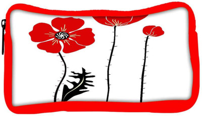 

Snoogg Eco Friendly Canvas Stylish Red And Black Poppies On White Background Student Pen Pencil Case Coin Purse Pouch Cosmetic Makeup Bag (RED) Pouch(Multicolor)
