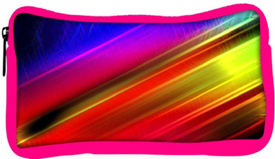 

Snoogg Eco Friendly Canvas Diagonal Lines Designer Student Pen Pencil Case Coin Purse Pouch Cosmetic Makeup Bag (PINK) Pouch(Multicolor)