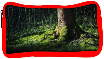 

Snoogg Eco Friendly Canvas Huge Tree Designer Student Pen Pencil Case Coin Purse Pouch Cosmetic Makeup Bag (RED) Pouch(Multicolor)
