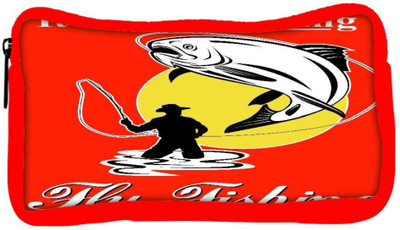 

Snoogg Eco Friendly Canvas Fly Fisherman Catching Trout With Fly Reel Student Pen Pencil Case Coin Purse Pouch Cosmetic Makeup Bag (RED) Pouch(Multicolor)