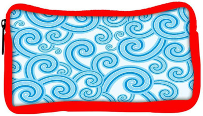 

Snoogg Eco Friendly Canvas Abstract Blue Pattern 1 Designer Student Pen Pencil Case Coin Purse Pouch Cosmetic Makeup Bag (RED) Pouch(Multicolor)