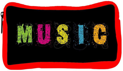 

Snoogg Eco Friendly Canvas Music Designer Student Pen Pencil Case Coin Purse Pouch Cosmetic Makeup Bag (RED) Pouch(Multicolor)