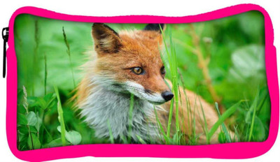 

Snoogg Eco Friendly Canvas Small Fox Designer Student Pen Pencil Case Coin Purse Pouch Cosmetic Makeup Bag (PINK) Pouch(Multicolor)