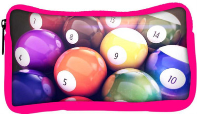 

Snoogg Eco Friendly Canvas Billiard Balls Designer Student Pen Pencil Case Coin Purse Pouch Cosmetic Makeup Bag (PINK) Pouch(Multicolor)
