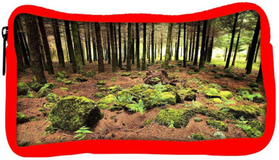 

Snoogg Eco Friendly Canvas Abstract Rocks In Forest Designer Student Pen Pencil Case Coin Purse Pouch Cosmetic Makeup Bag (RED) Pouch(Multicolor)