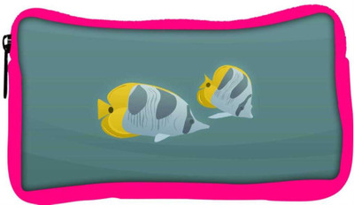 

Snoogg Eco Friendly Canvas Tiger Fish Designer Student Pen Pencil Case Coin Purse Pouch Cosmetic Makeup Bag (PINK) Pouch(Multicolor)