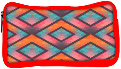 

Snoogg Eco Friendly Canvas Abstract Multicolor Triangles Designer Student Pen Pencil Case Coin Purse Pouch Cosmetic Makeup Bag (RED) Pouch(Multicolor)