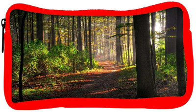 

Snoogg Eco Friendly Canvas Abstract Pathway Designer Student Pen Pencil Case Coin Purse Pouch Cosmetic Makeup Bag (RED) Pouch(Multicolor)