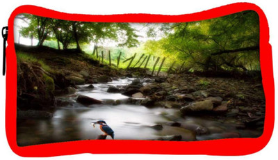 

Snoogg Eco Friendly Canvas Small Bird Designer Student Pen Pencil Case Coin Purse Pouch Cosmetic Makeup Bag (RED) Pouch(Multicolor)