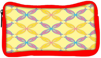 

Snoogg Eco Friendly Canvas Colorful Ribbons Designer Student Pen Pencil Case Coin Purse Pouch Cosmetic Makeup Bag (RED) Pouch(Multicolor)