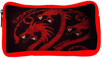 

Snoogg Eco Friendly Canvas Dragon Game 2484 Student Pen Pencil Case Coin Purse Pouch Cosmetic Makeup Bag (RED) Pouch(Multicolor)