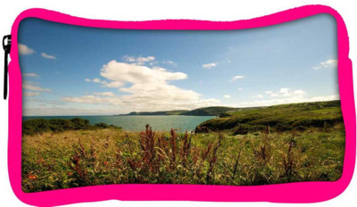 

Snoogg Eco Friendly Canvas Sea View Designer Student Pen Pencil Case Coin Purse Pouch Cosmetic Makeup Bag (PINK) Pouch(Multicolor)