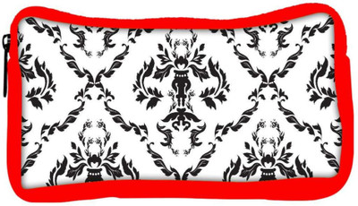 

Snoogg Eco Friendly Canvas Floral Grey Pattern Designer Student Pen Pencil Case Coin Purse Pouch Cosmetic Makeup Bag (RED) Pouch(Multicolor)