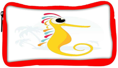 

Snoogg Eco Friendly Canvas Seahorse Illustration Student Pen Pencil Case Coin Purse Pouch Cosmetic Makeup Bag (RED) Pouch(Multicolor)