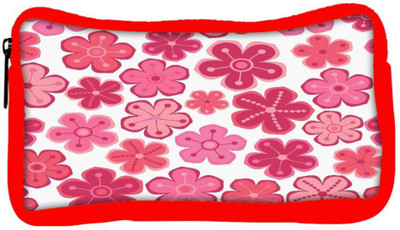 

Snoogg Eco Friendly Canvas Seamless Floral Pattern Flowers Texture Daisy Student Pen Pencil Case Coin Purse Pouch Cosmetic Makeup Bag (RED) Pouch(Multicolor)