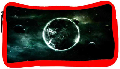 

Snoogg Eco Friendly Canvas Abstract Planets Designer Student Pen Pencil Case Coin Purse Pouch Cosmetic Makeup Bag (RED) Pouch(Multicolor)
