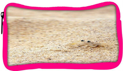 

Snoogg Eco Friendly Canvas Beach Sand Crab Designer Student Pen Pencil Case Coin Purse Pouch Cosmetic Makeup Bag (PINK) Pouch(Multicolor)