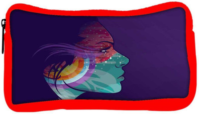 

Snoogg Eco Friendly Canvas Tattoo Lady Student Pen Pencil Case Coin Purse Pouch Cosmetic Makeup Bag (RED) Pouch(Multicolor)
