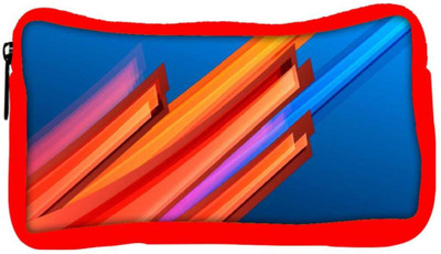 

Snoogg Eco Friendly Canvas Orange And Blue Design Designer Student Pen Pencil Case Coin Purse Pouch Cosmetic Makeup Bag (RED) Pouch(Multicolor)