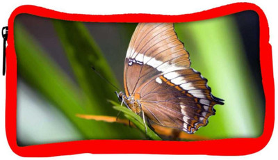 

Snoogg Eco Friendly Canvas Brown Butterfly Designer Student Pen Pencil Case Coin Purse Pouch Cosmetic Makeup Bag (RED) Pouch(Multicolor)