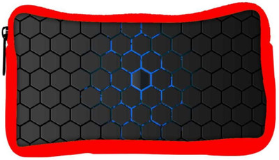 

Snoogg Eco Friendly Canvas Honeycomb Student Pen Pencil Case Coin Purse Pouch Cosmetic Makeup Bag (RED) Pouch(Multicolor)