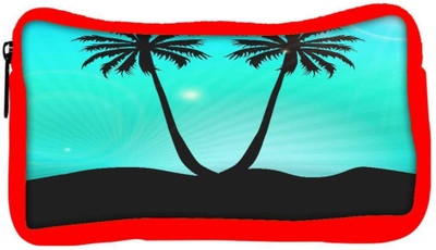 

Snoogg Eco Friendly Canvas Abstract Summer Background Student Pen Pencil Case Coin Purse Pouch Cosmetic Makeup Bag (RED) Pouch(Multicolor)